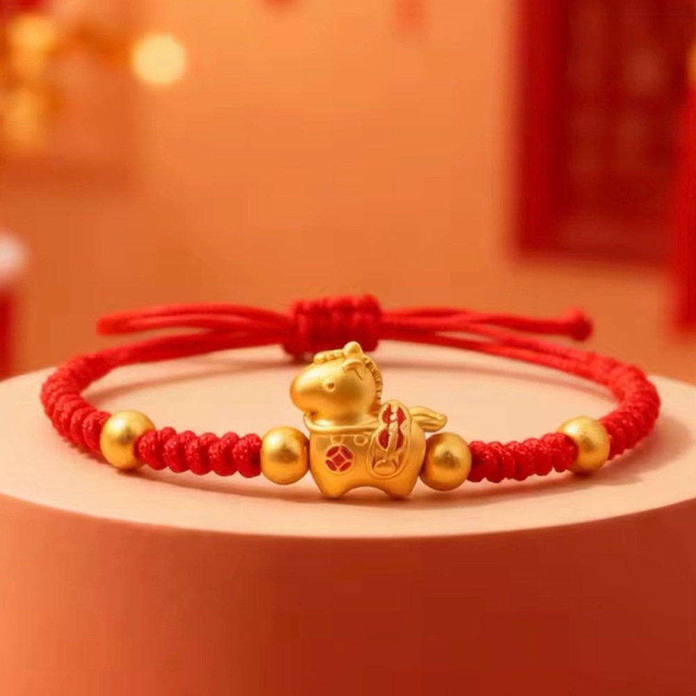 Zodiac Horse Lucky Braided Rope Adjustable Bracelet